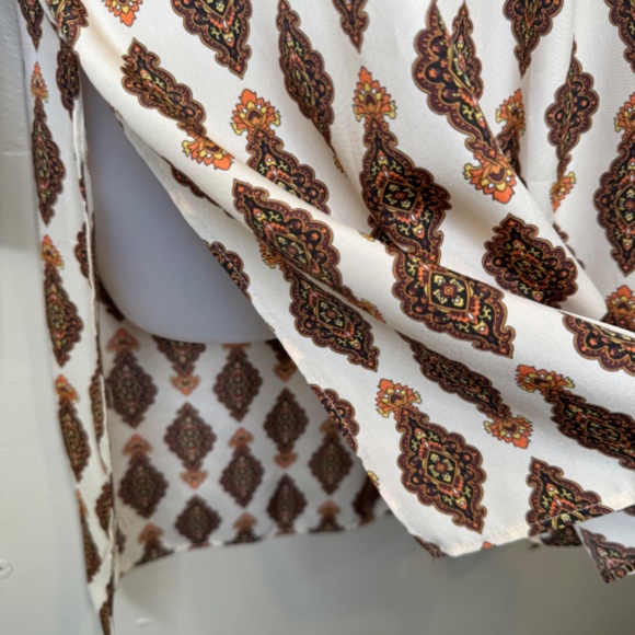 ZARA | NWT Retro Floral Pattern Lightweight Oversized Mod Tunic Blouse - Picture 10 of 17